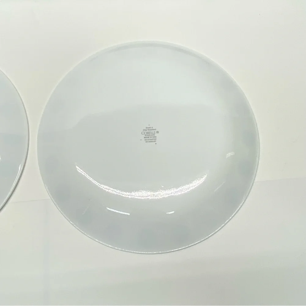 Corelle South Beach Lot of 2 Turquoise Blue Dot Dinner Plate Vintage Dinnerware - Picture 4 of 9